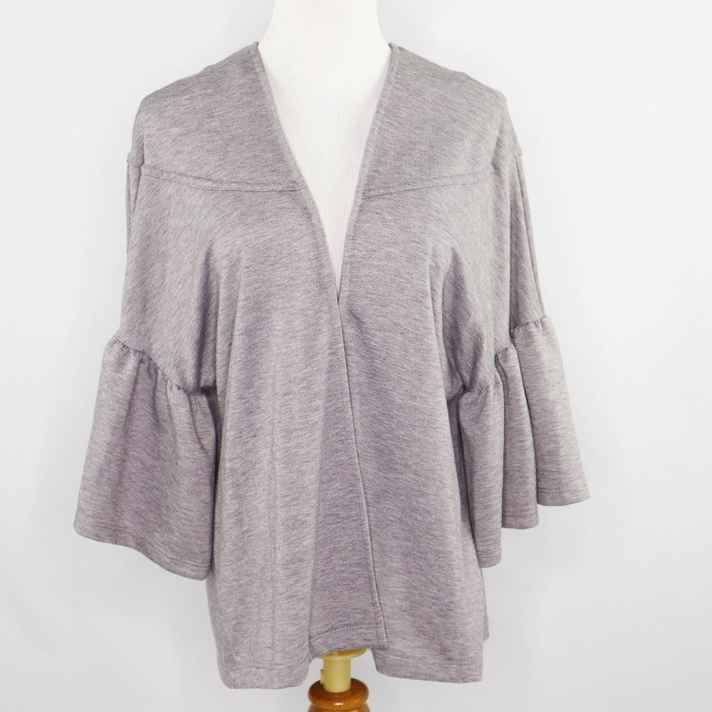 Anthropologie Pebble and Stone grey knit cardigan